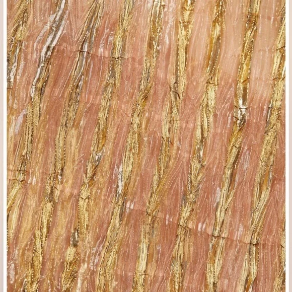 NWT Rachel Comey Metallic Peach Swoop Blouse - Picture 5 of 6